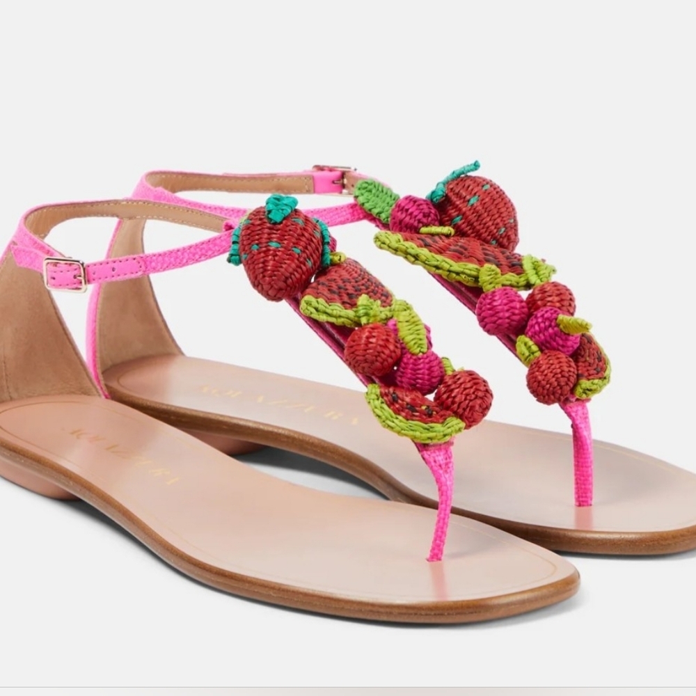Aquazzura Strawberry Punch Sandals size 40 - Picture 10 of 16